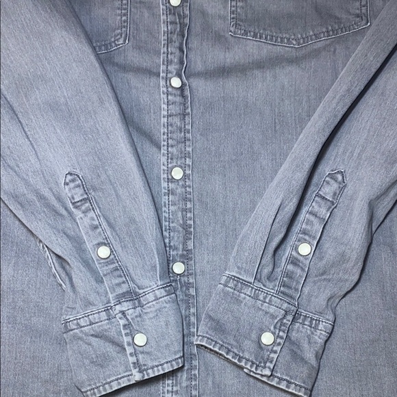 Topman Gray Lightweight Shirt Jacket Slim Fit - Picture 6 of 11